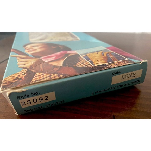 NOS Vtg Aris Isotoner 500 Women’s Driving Gloves 23092 Bone Stretch ISO-Massage - Picture 2 of 9